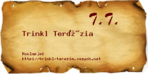 Trinkl Terézia névjegykártya