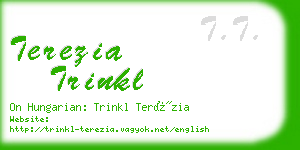 terezia trinkl business card